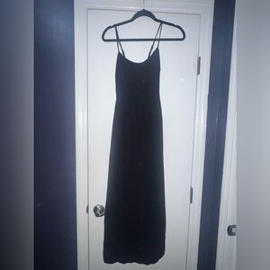Michael Stars Black Maxi Slip Dress with Double Straps